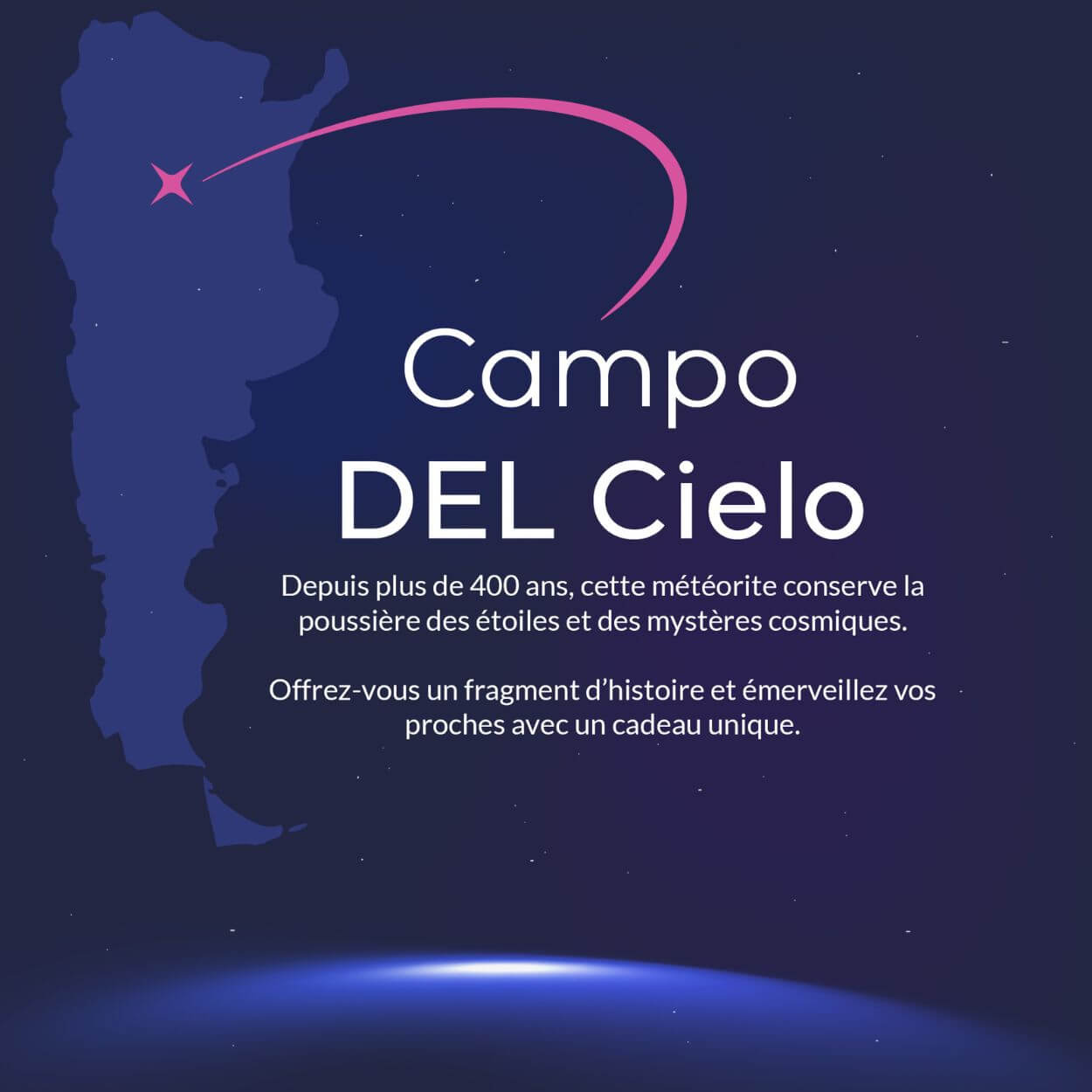 Météorite Authentique avec Certificat Personnalisé
