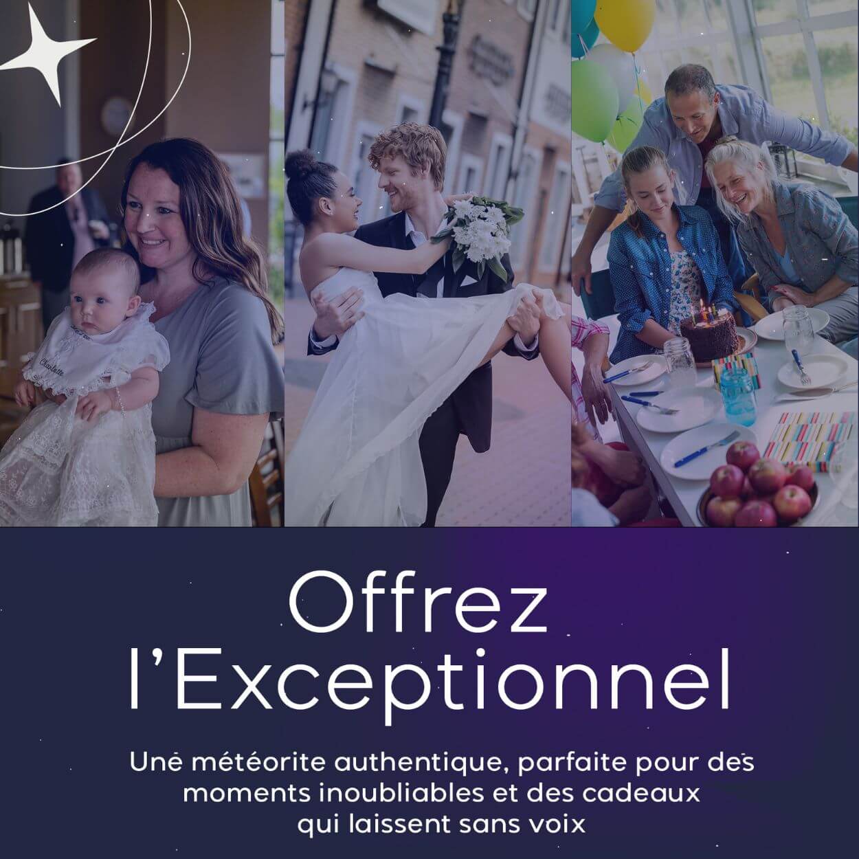 Météorite Authentique avec Certificat Personnalisé